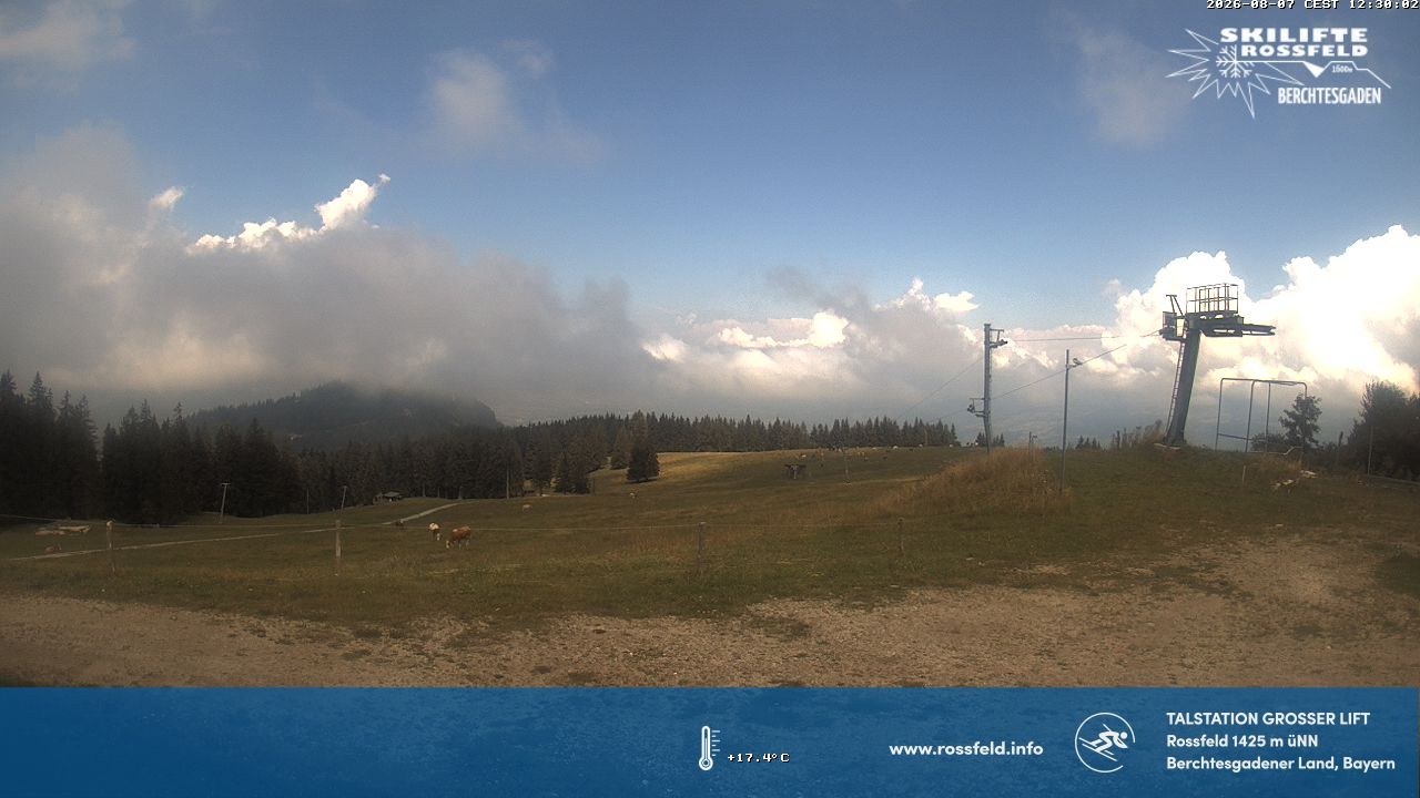 Archiv Foto Webcam Skigebiet Rossfeld: Großer Lift