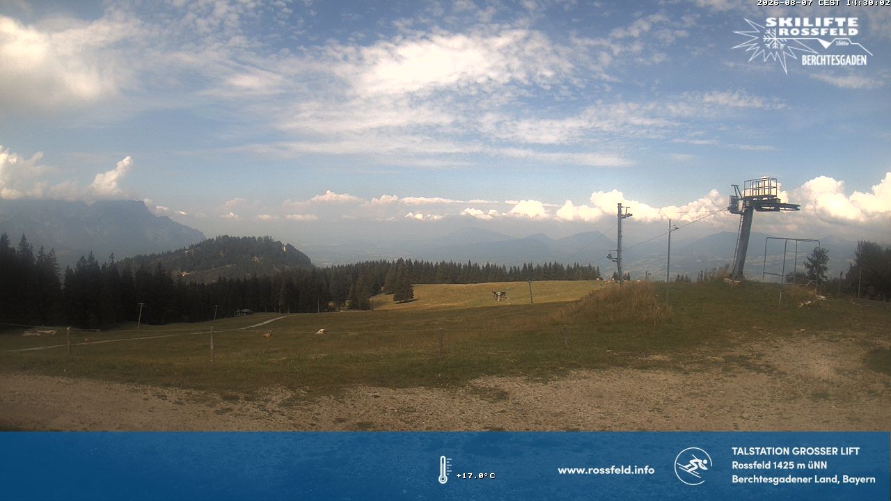 Archiv Foto Webcam Skigebiet Rossfeld: Großer Lift