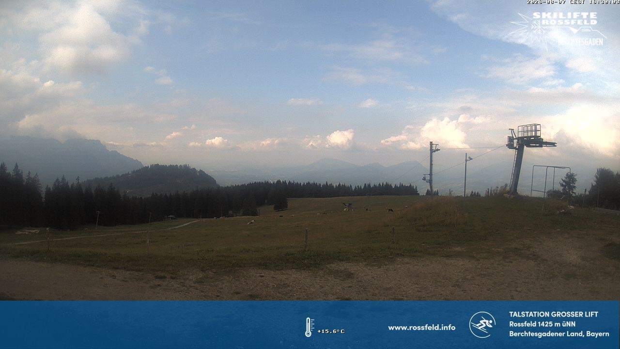 Archiv Foto Webcam Skigebiet Rossfeld: Großer Lift