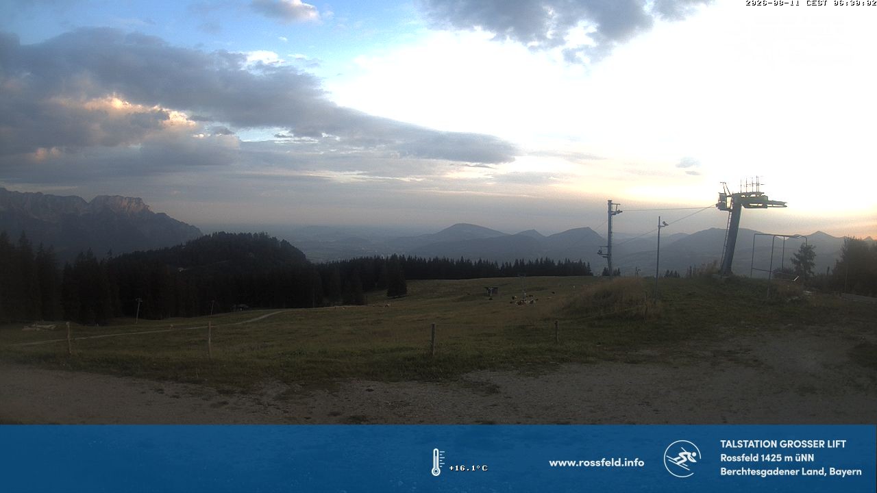 Archiv Foto Webcam Skigebiet Rossfeld: Großer Lift