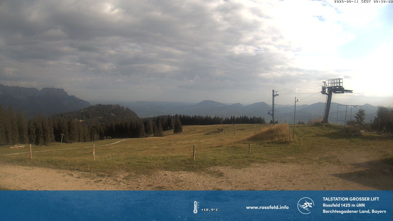 Archiv Foto Webcam Skigebiet Rossfeld: Großer Lift