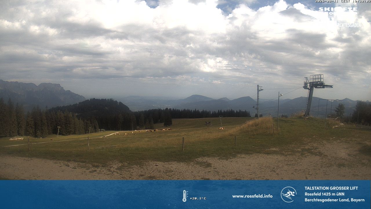 Archiv Foto Webcam Skigebiet Rossfeld: Großer Lift