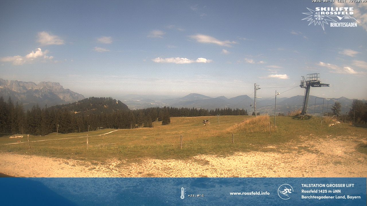 Archiv Foto Webcam Skigebiet Rossfeld: Großer Lift