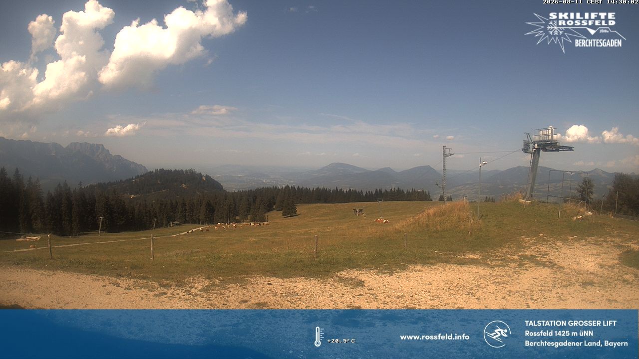 Archiv Foto Webcam Skigebiet Rossfeld: Großer Lift
