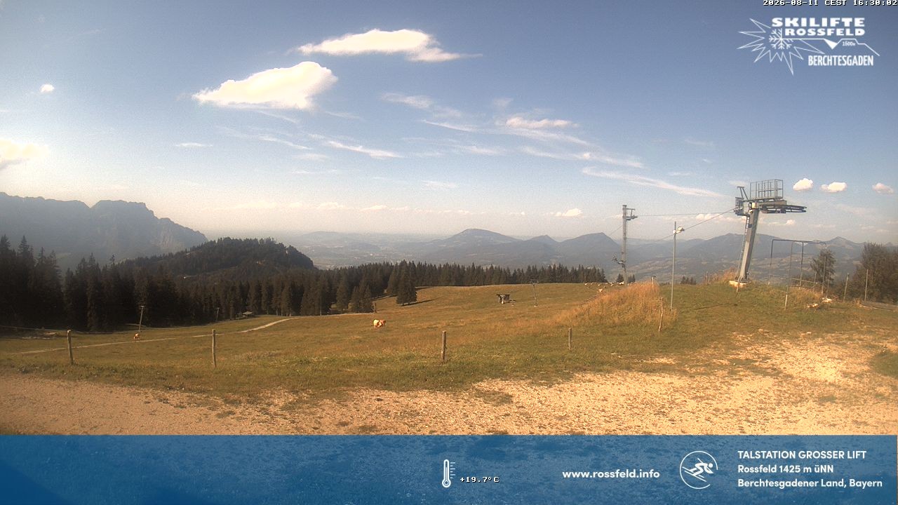 Archiv Foto Webcam Skigebiet Rossfeld: Großer Lift