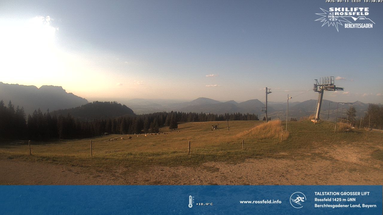 Archiv Foto Webcam Skigebiet Rossfeld: Großer Lift