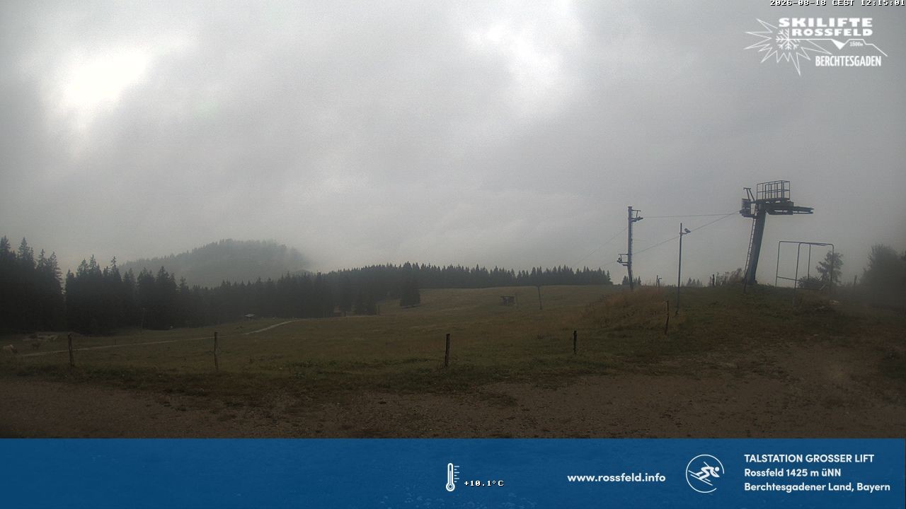 Archiv Foto Webcam Skigebiet Rossfeld: Großer Lift
