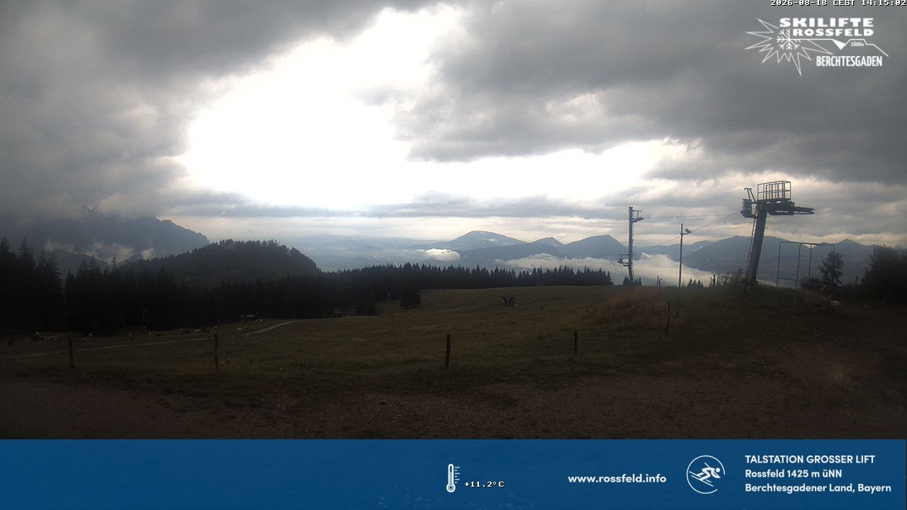 Archiv Foto Webcam Skigebiet Rossfeld: Großer Lift