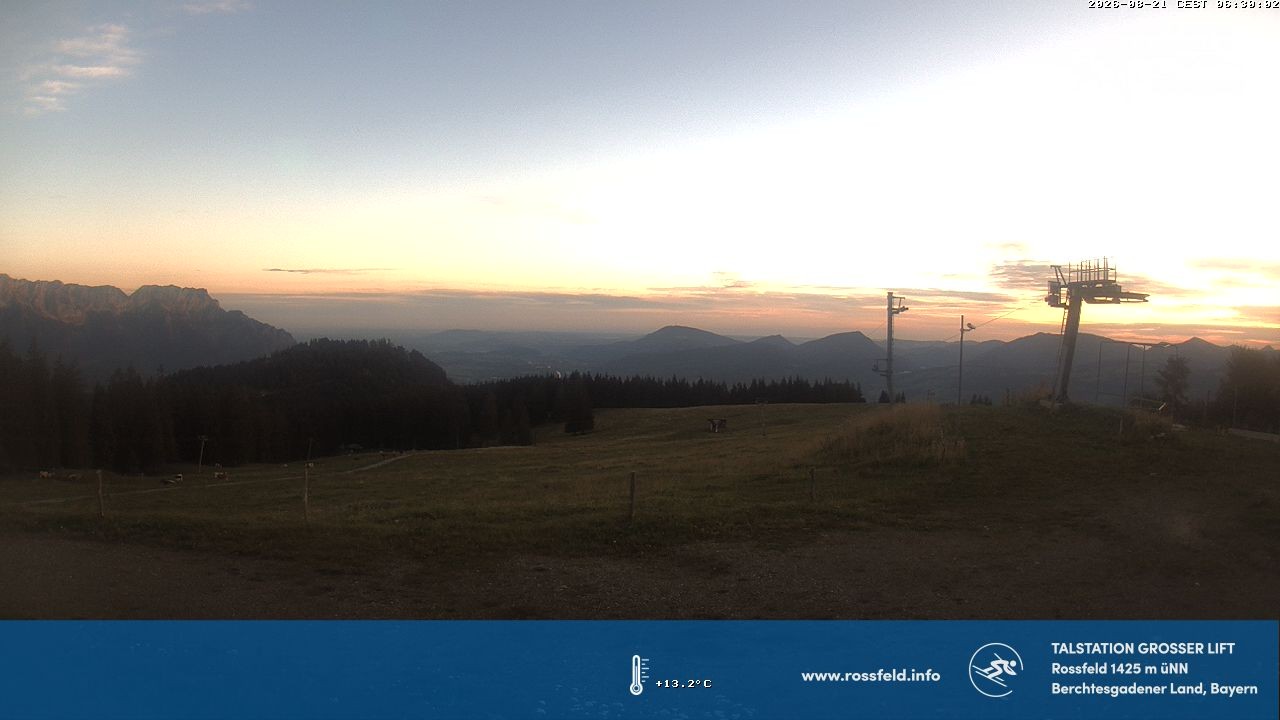 Archiv Foto Webcam Skigebiet Rossfeld: Großer Lift