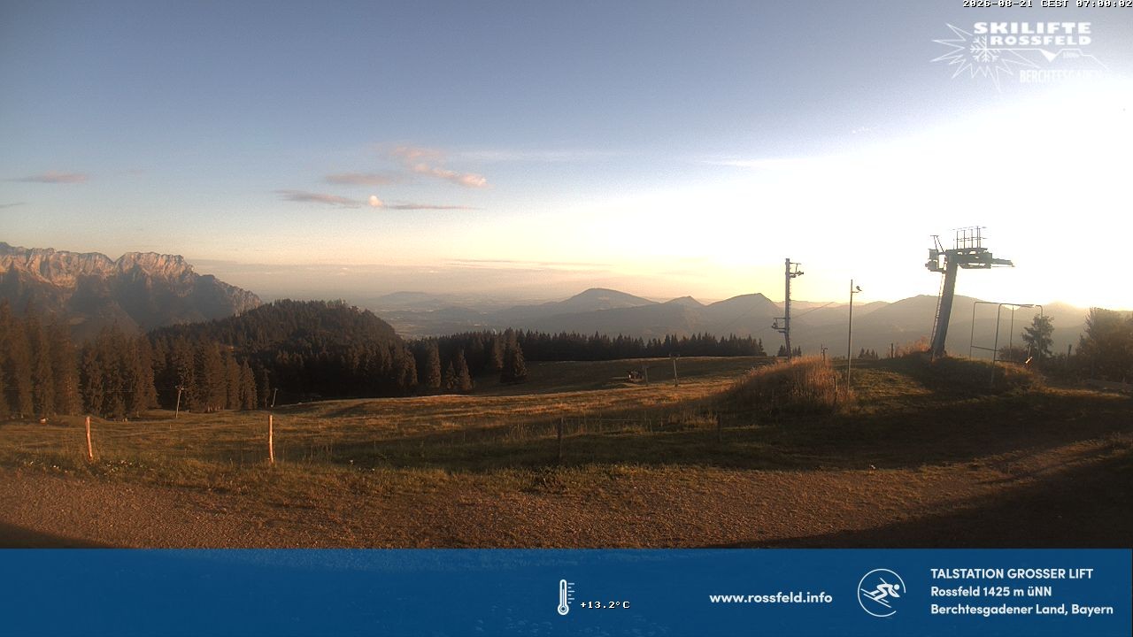 Archiv Foto Webcam Skigebiet Rossfeld: Großer Lift