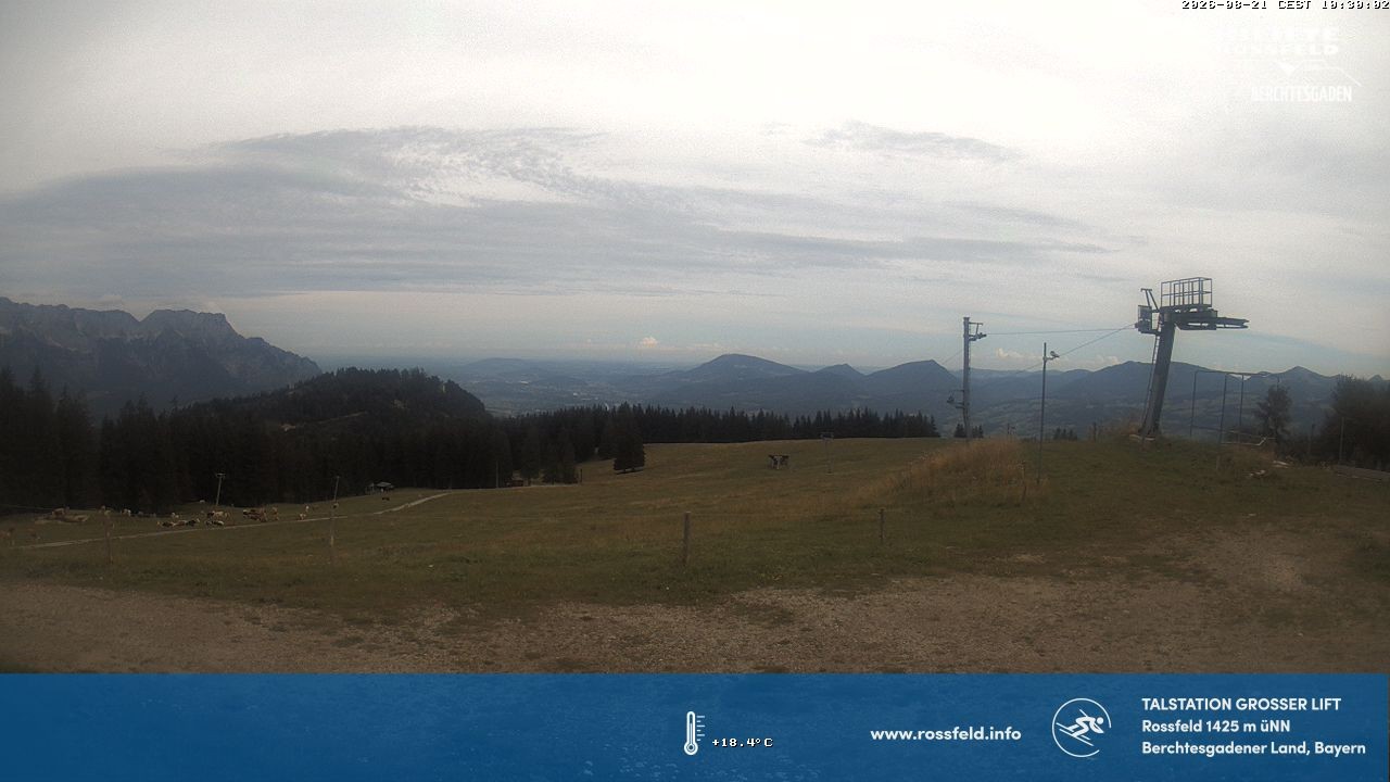Archiv Foto Webcam Skigebiet Rossfeld: Großer Lift