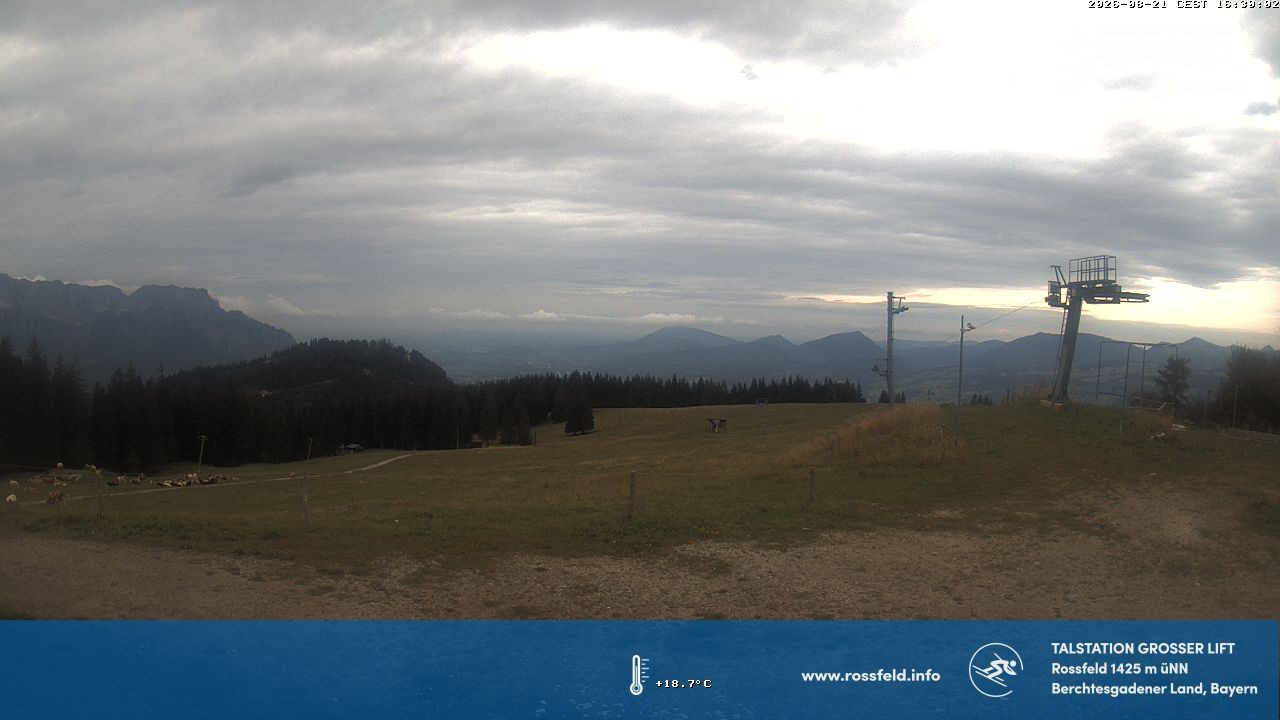 Archiv Foto Webcam Skigebiet Rossfeld: Großer Lift