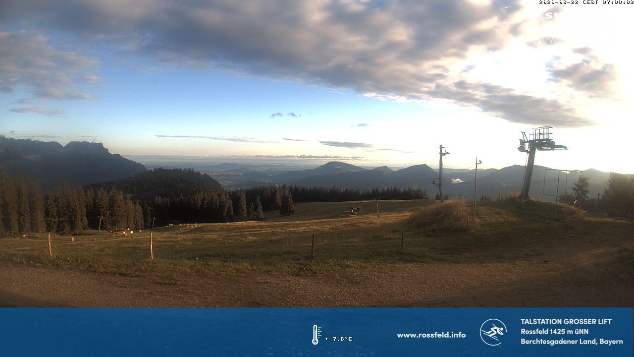 Archiv Foto Webcam Skigebiet Rossfeld: Großer Lift