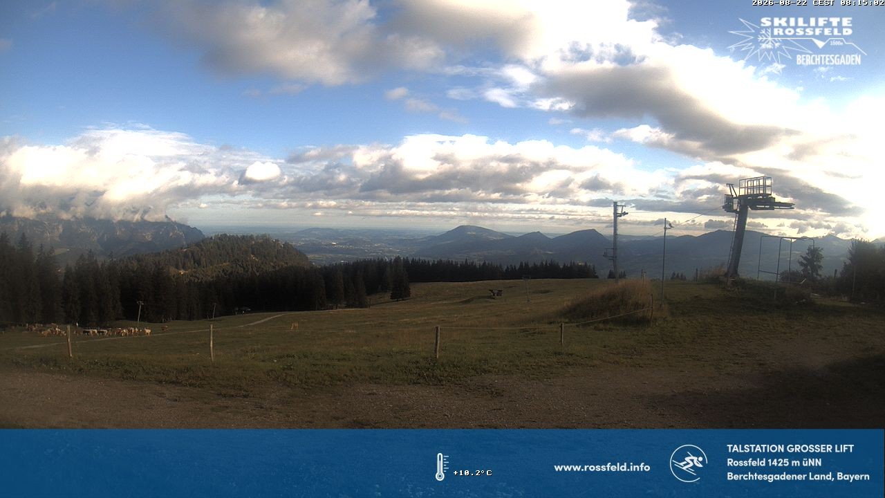Archiv Foto Webcam Skigebiet Rossfeld: Großer Lift