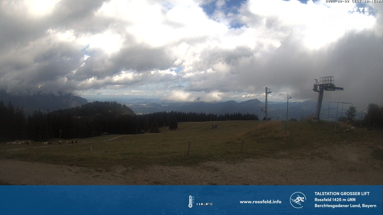 Archiv Foto Webcam Skigebiet Rossfeld: Großer Lift