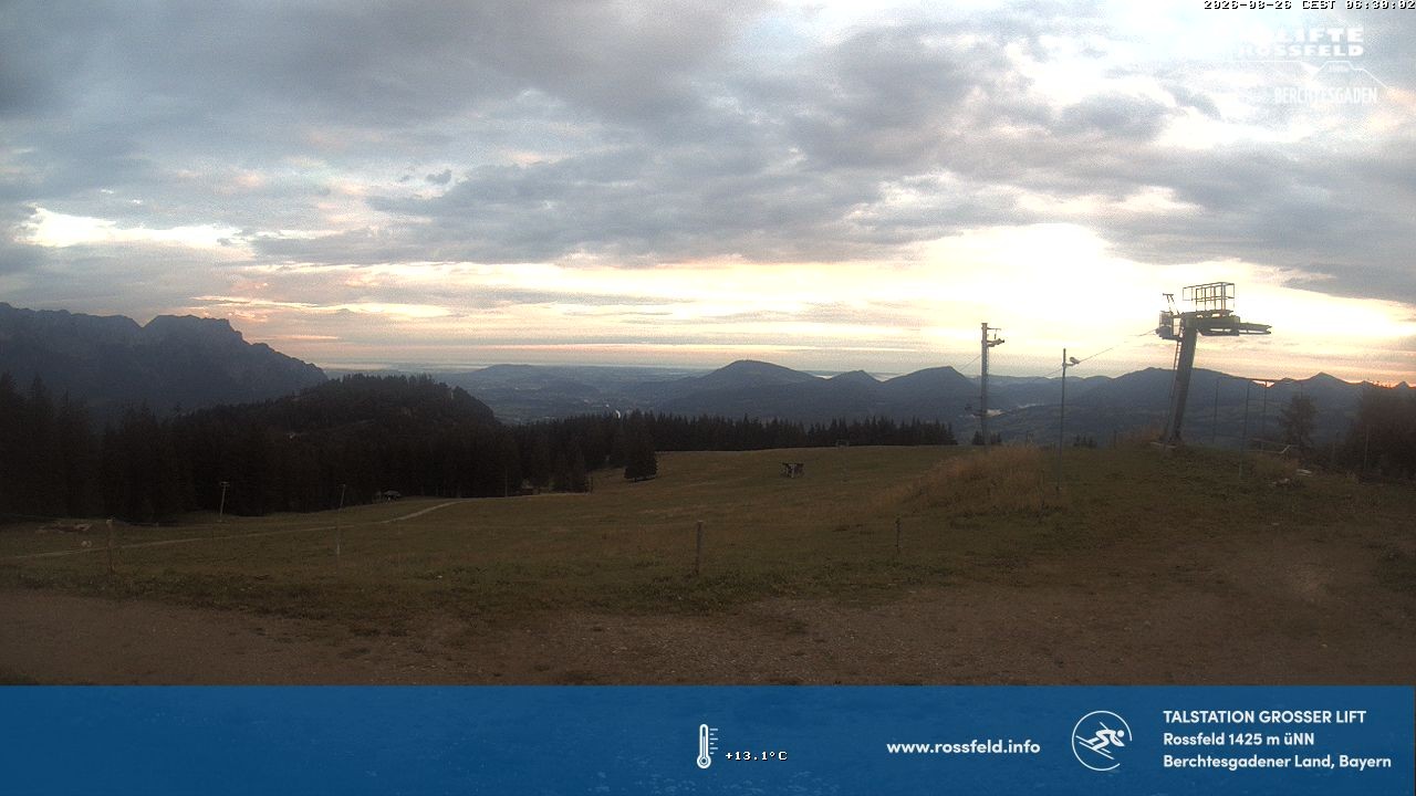 Archiv Foto Webcam Skigebiet Rossfeld: Großer Lift