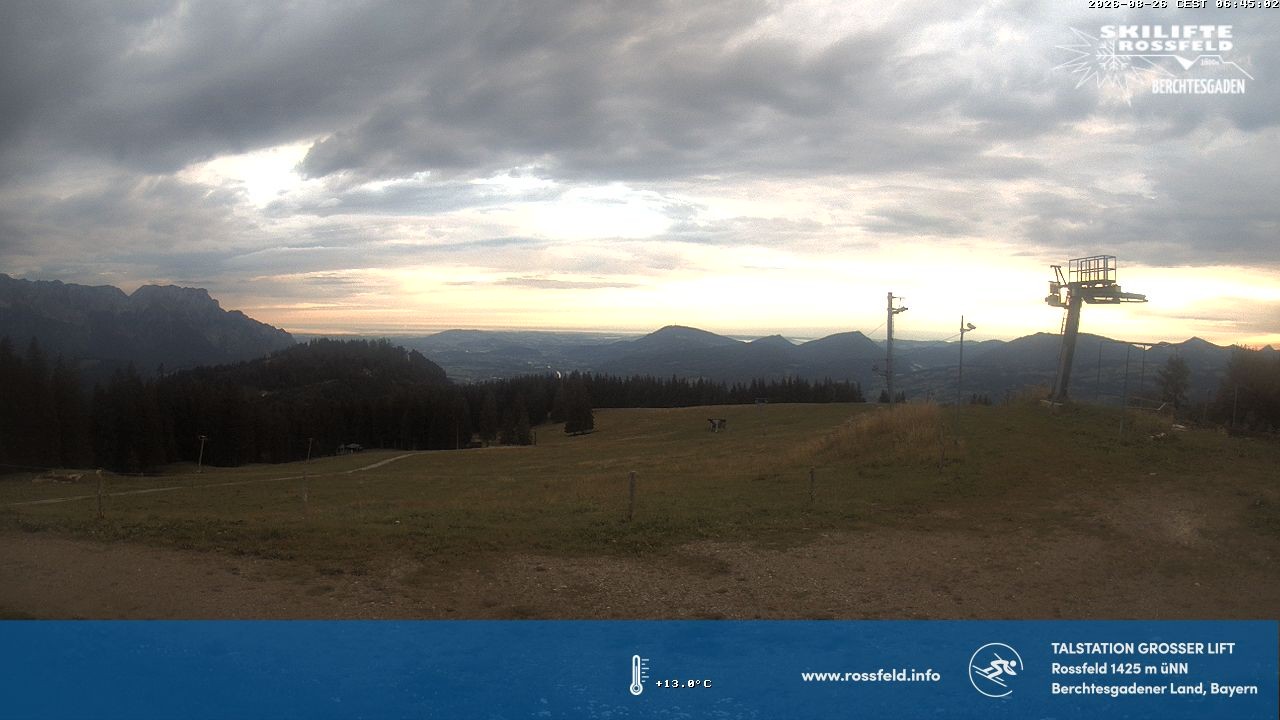 Archiv Foto Webcam Skigebiet Rossfeld: Großer Lift