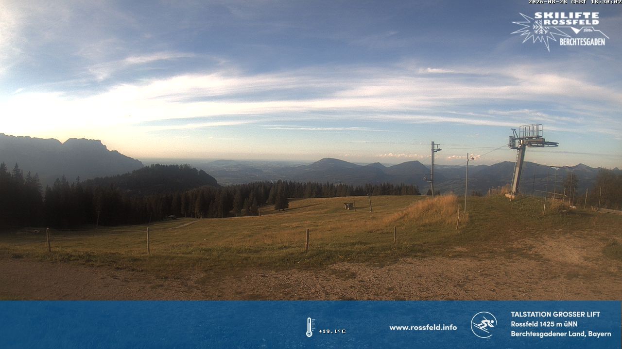 Archiv Foto Webcam Skigebiet Rossfeld: Großer Lift