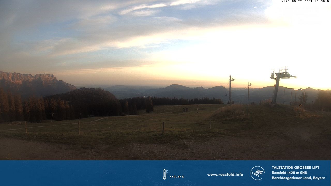 Archived image Webcam Rossfeld ski resort: Großer lift T-Bar