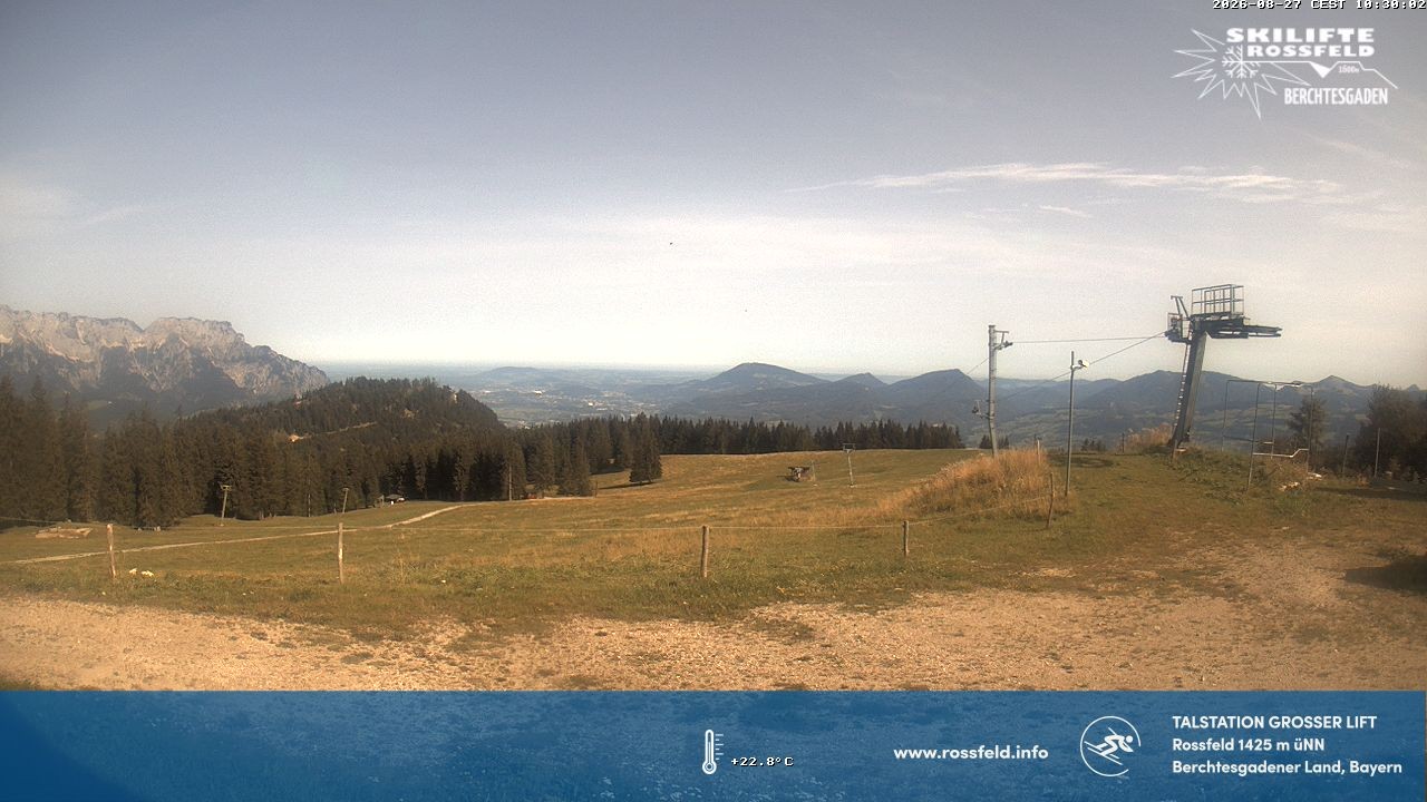 Archived image Webcam Rossfeld ski resort: Großer lift T-Bar