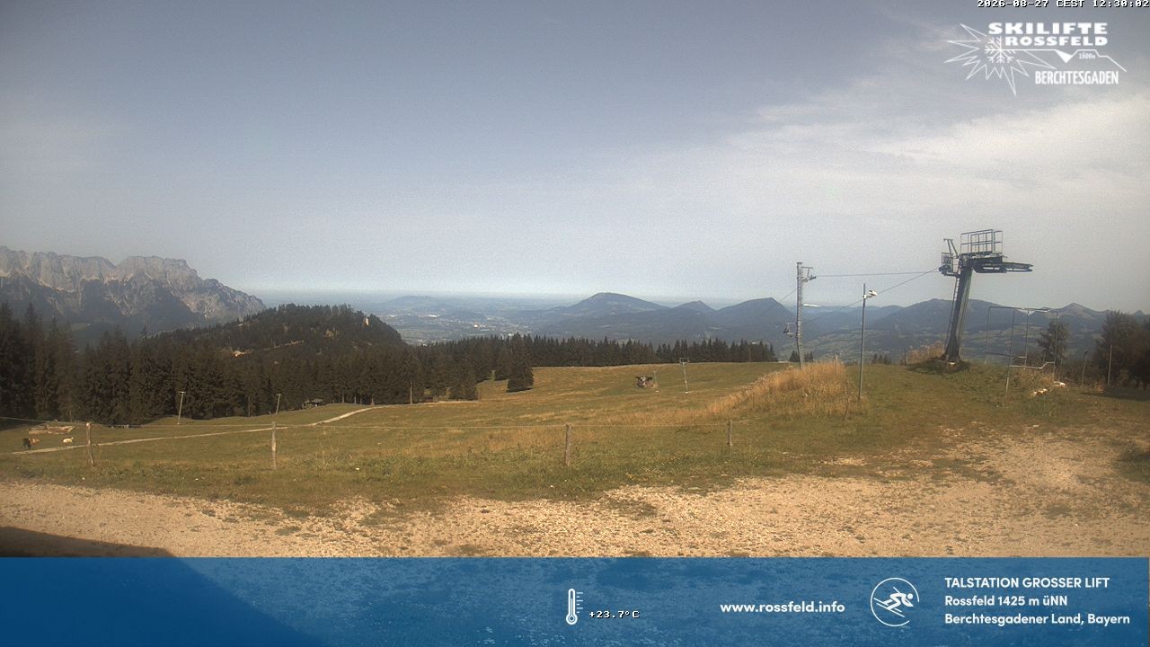 Archived image Webcam Rossfeld ski resort: Großer lift T-Bar