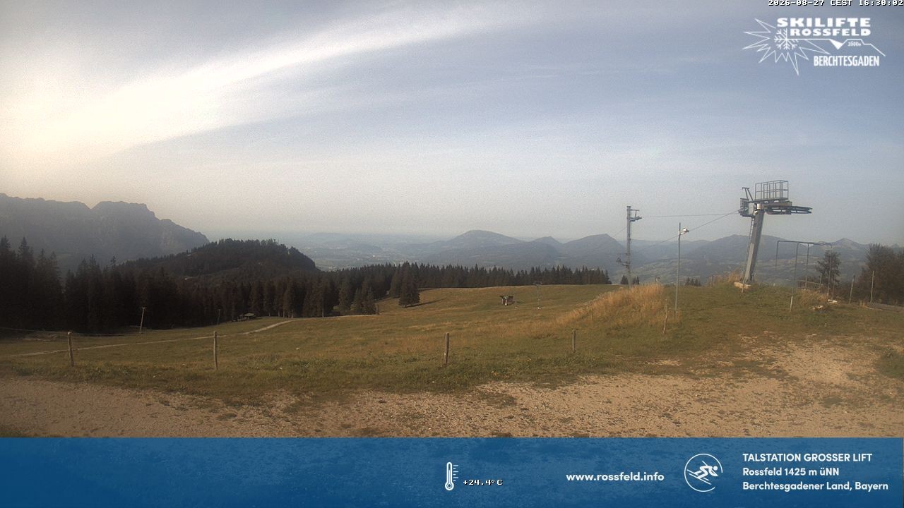 Archived image Webcam Rossfeld ski resort: Großer lift T-Bar