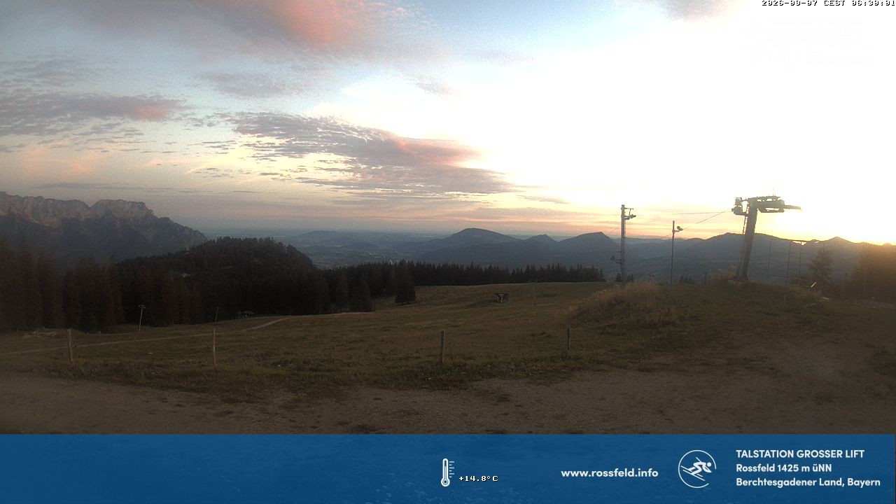 Archiv Foto Webcam Skigebiet Rossfeld: Großer Lift