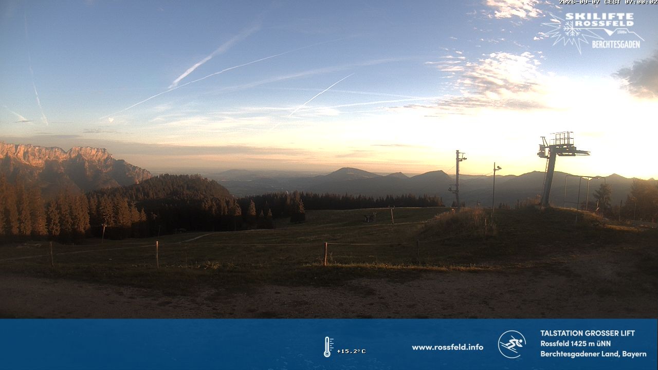 Archiv Foto Webcam Skigebiet Rossfeld: Großer Lift