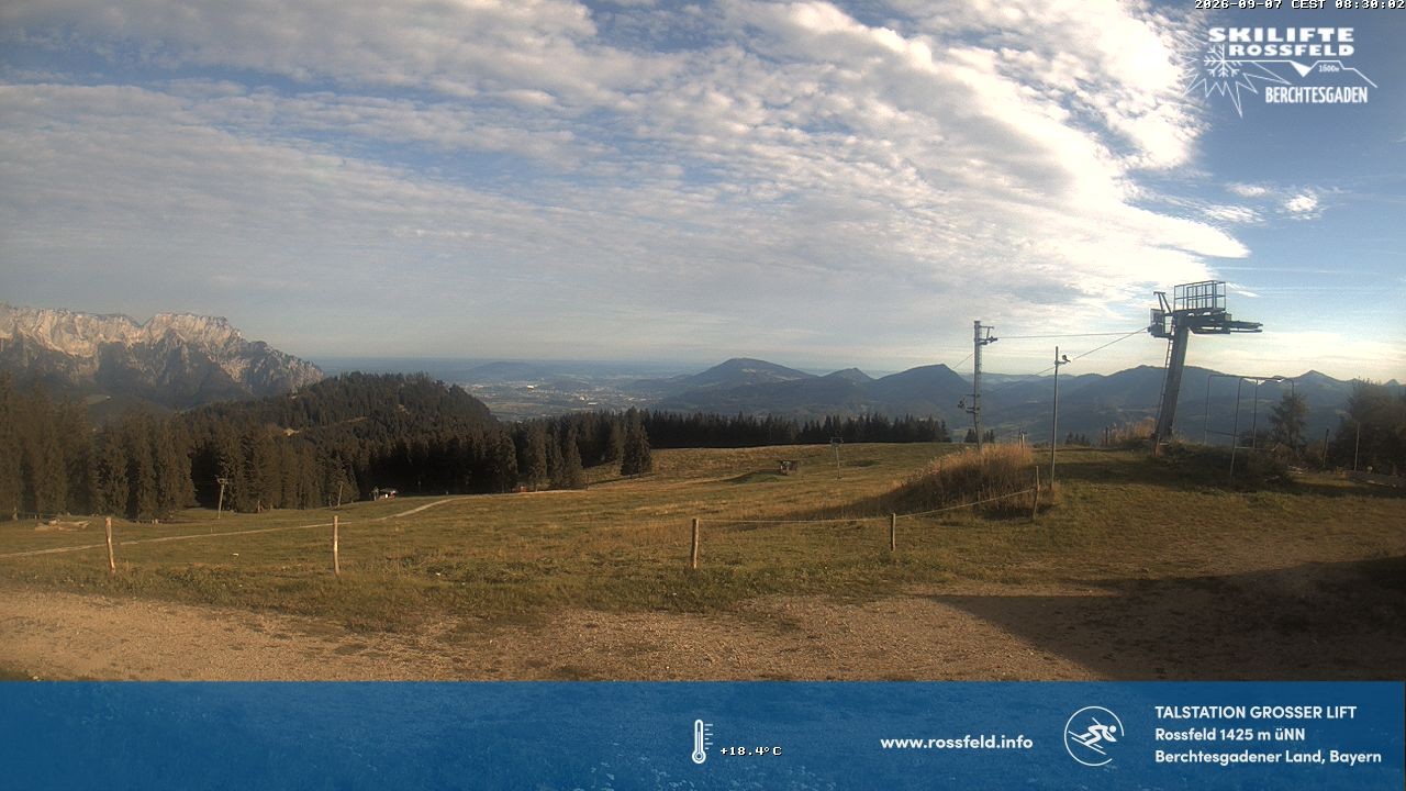 Archiv Foto Webcam Skigebiet Rossfeld: Großer Lift