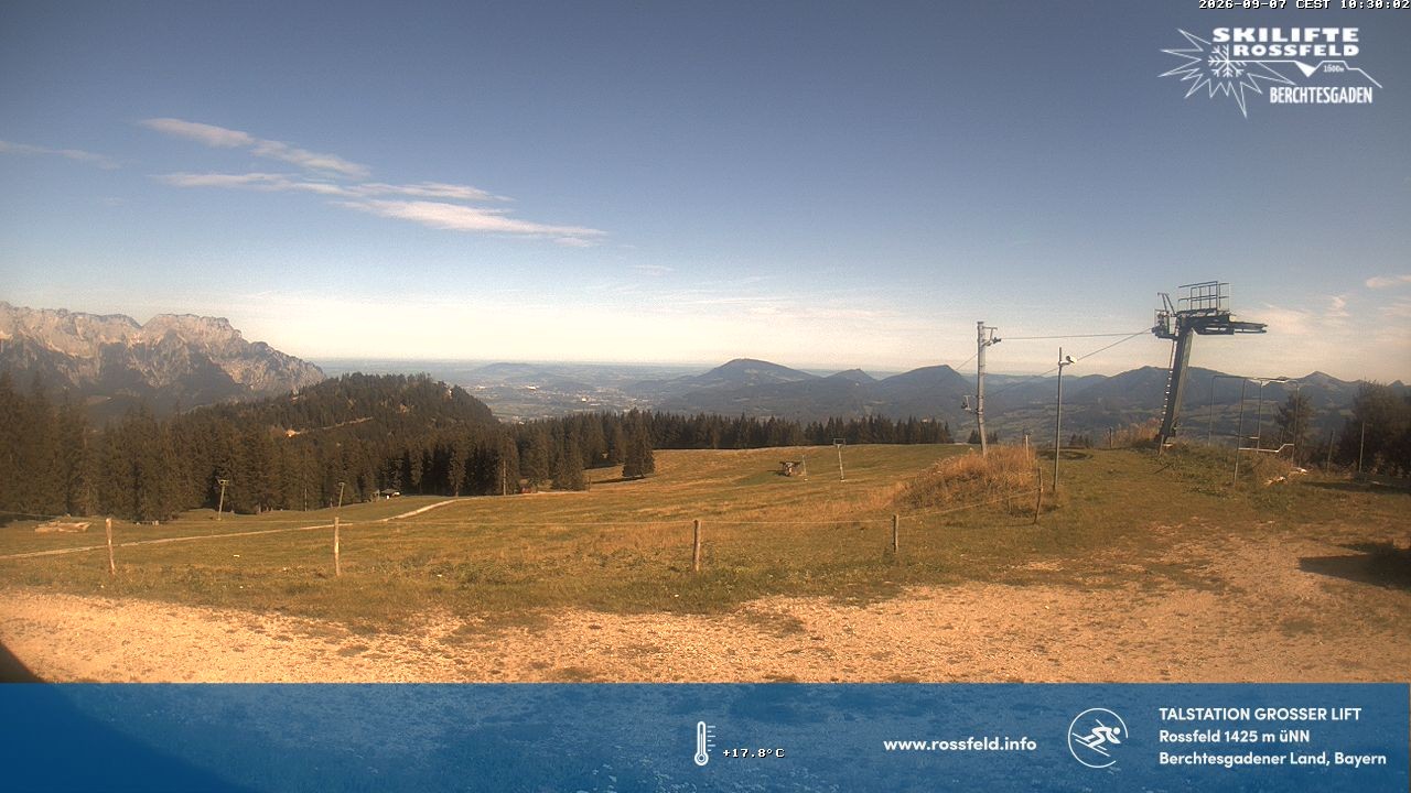 Archiv Foto Webcam Skigebiet Rossfeld: Großer Lift