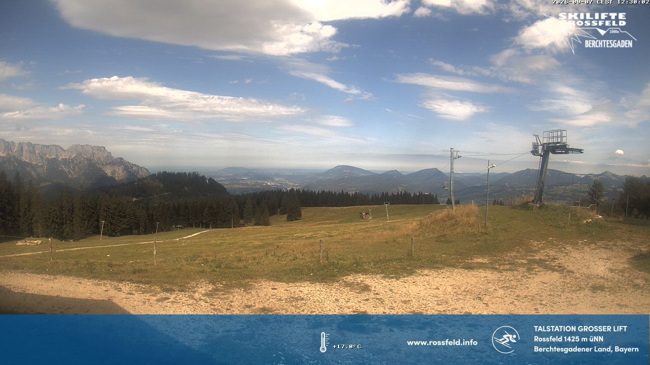 Archiv Foto Webcam Skigebiet Rossfeld: Großer Lift