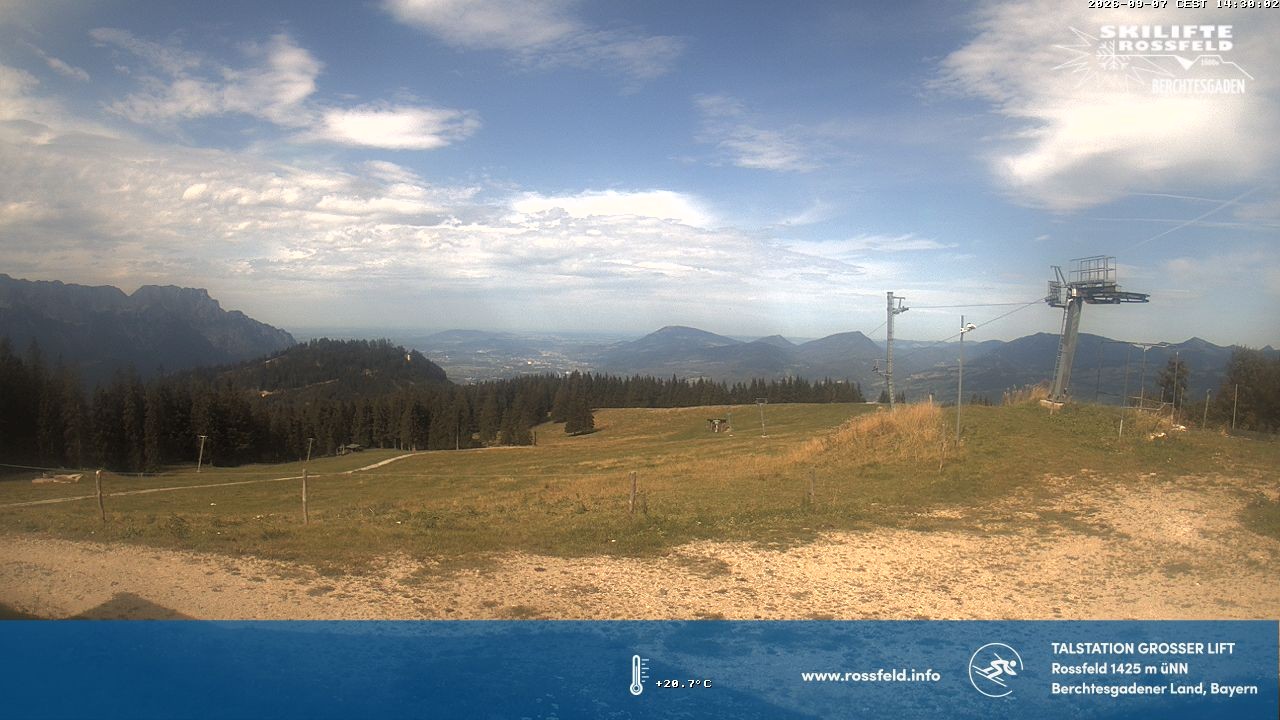 Archiv Foto Webcam Skigebiet Rossfeld: Großer Lift