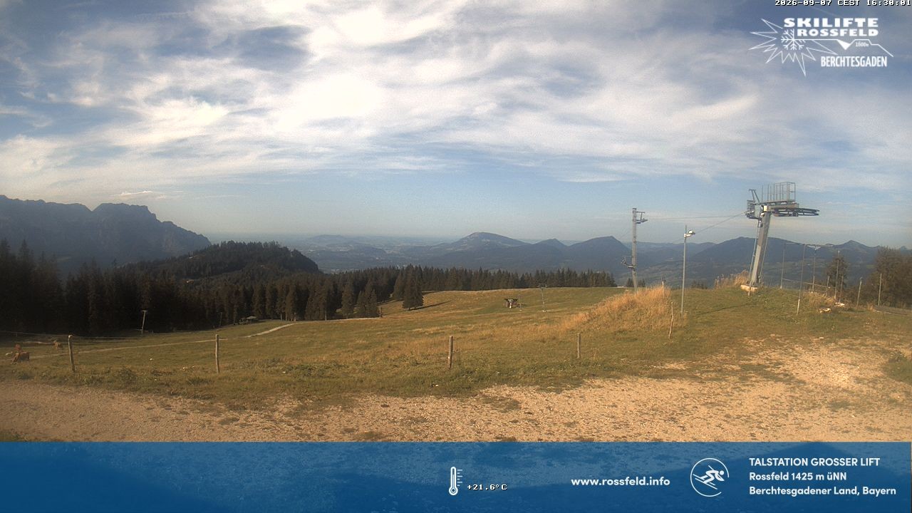 Archiv Foto Webcam Skigebiet Rossfeld: Großer Lift