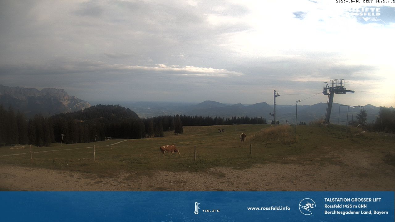 Archiv Foto Webcam Skigebiet Rossfeld: Großer Lift