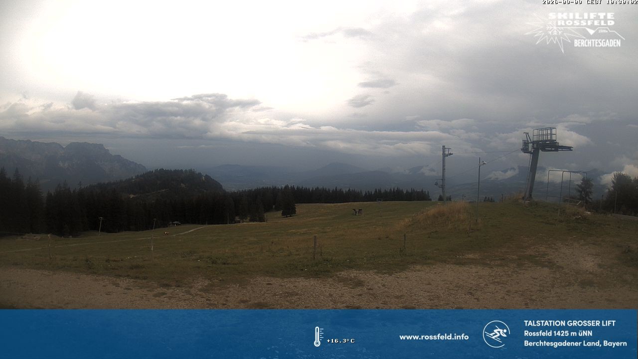 Archiv Foto Webcam Skigebiet Rossfeld: Großer Lift