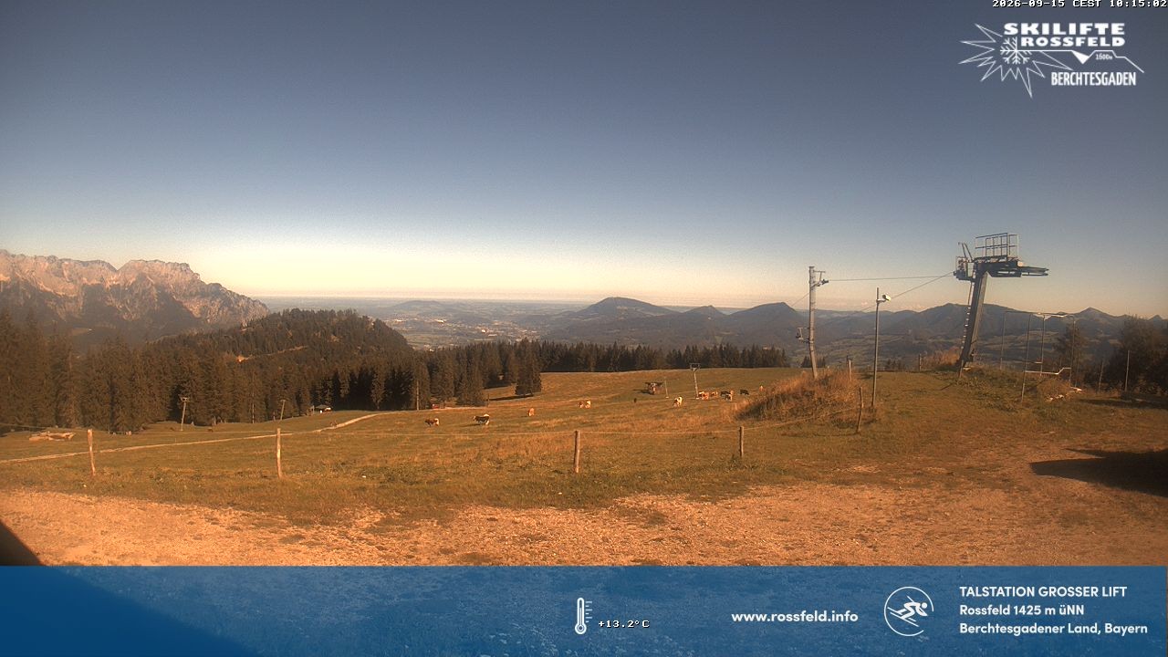 Archiv Foto Webcam Skigebiet Rossfeld: Großer Lift