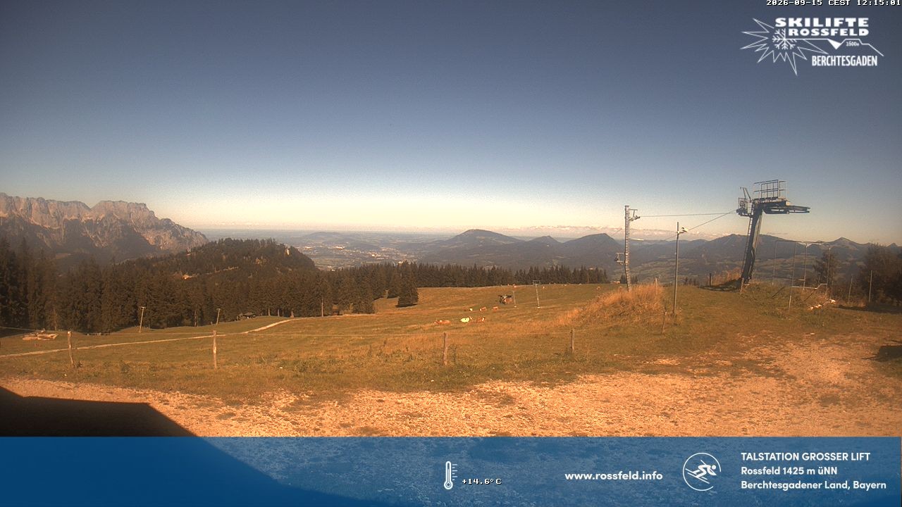 Archiv Foto Webcam Skigebiet Rossfeld: Großer Lift