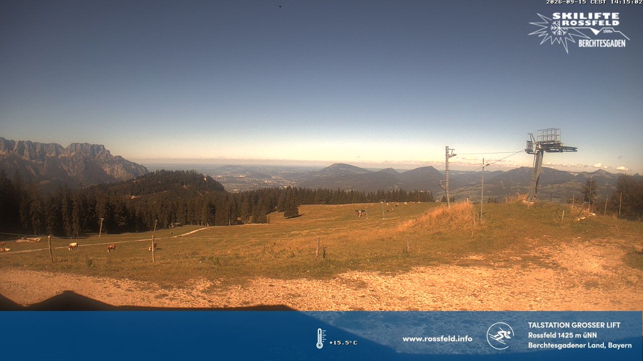 Archiv Foto Webcam Skigebiet Rossfeld: Großer Lift