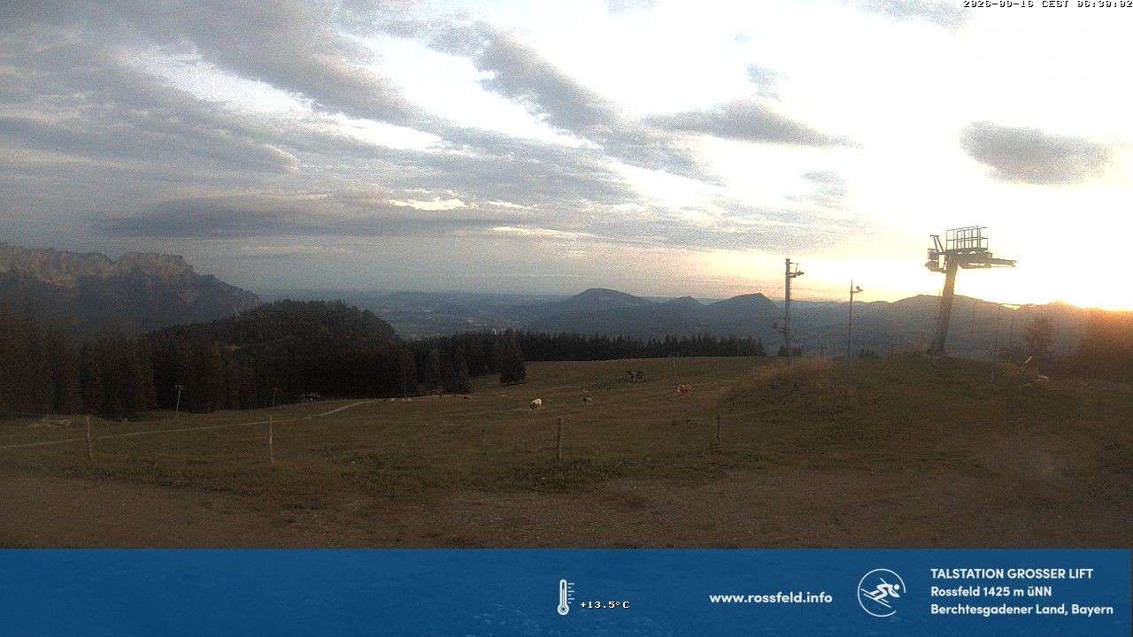Archiv Foto Webcam Skigebiet Rossfeld: Großer Lift