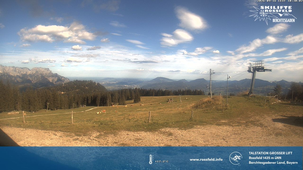 Archiv Foto Webcam Skigebiet Rossfeld: Großer Lift