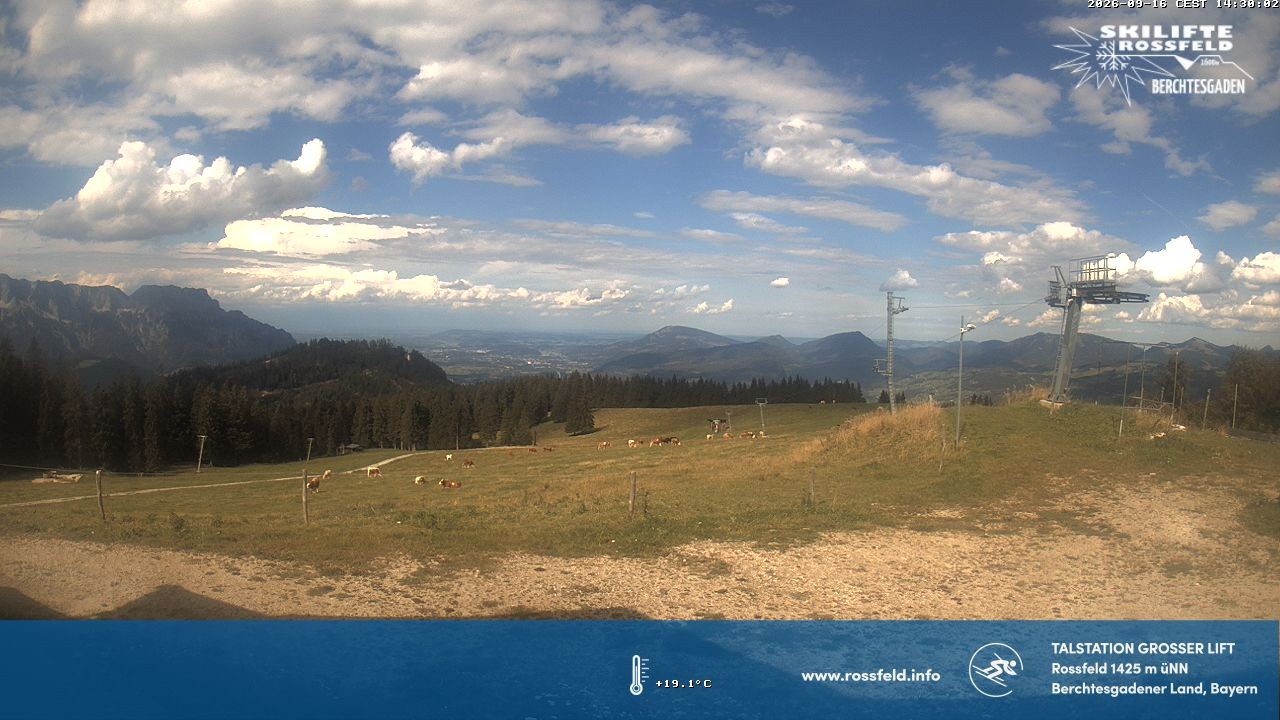Archiv Foto Webcam Skigebiet Rossfeld: Großer Lift