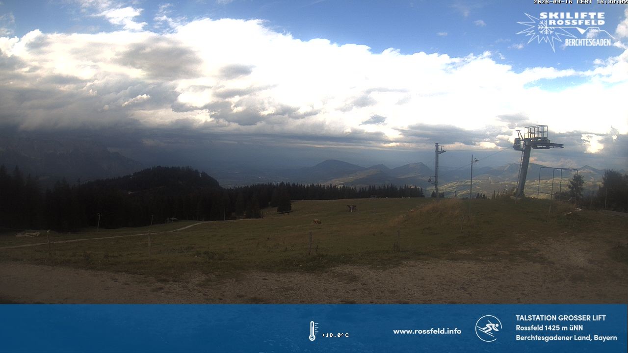 Archiv Foto Webcam Skigebiet Rossfeld: Großer Lift