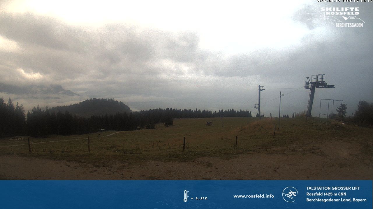 Archiv Foto Webcam Skigebiet Rossfeld: Großer Lift