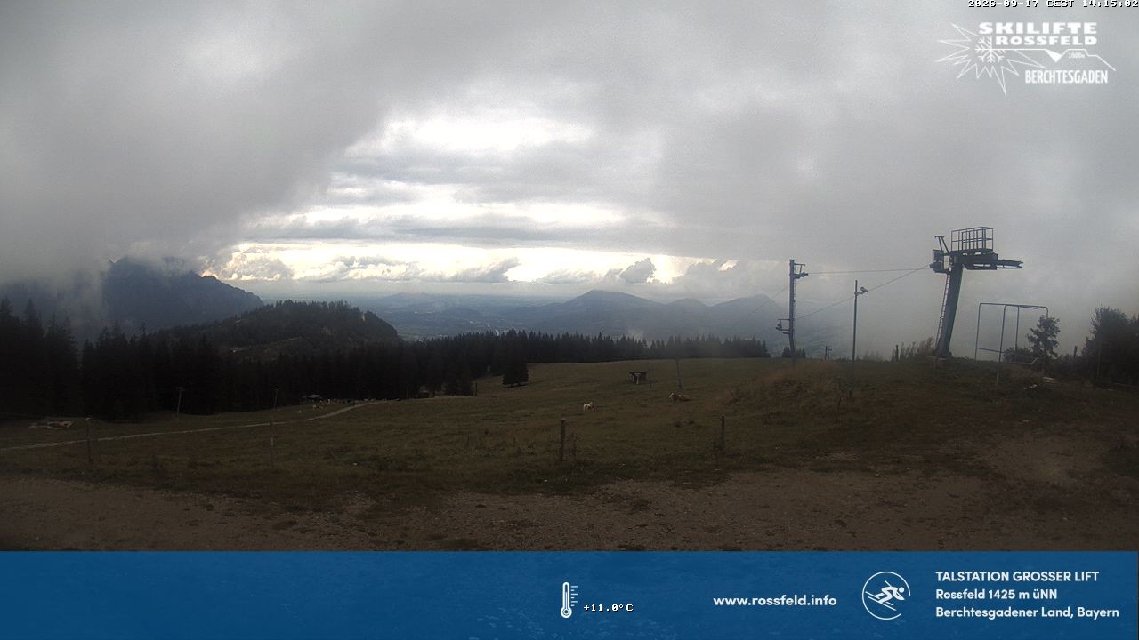 Archiv Foto Webcam Skigebiet Rossfeld: Großer Lift