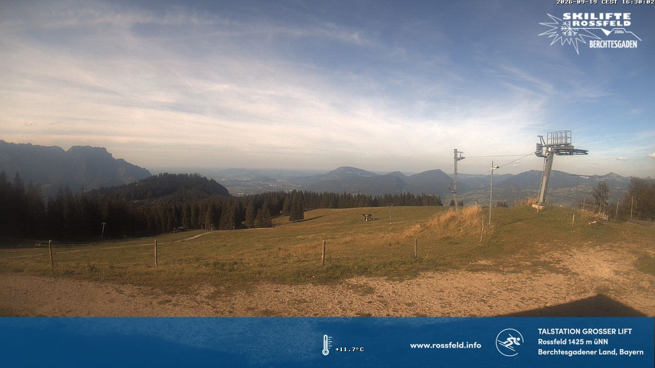 Archived image Webcam Rossfeld ski resort: Großer lift T-Bar