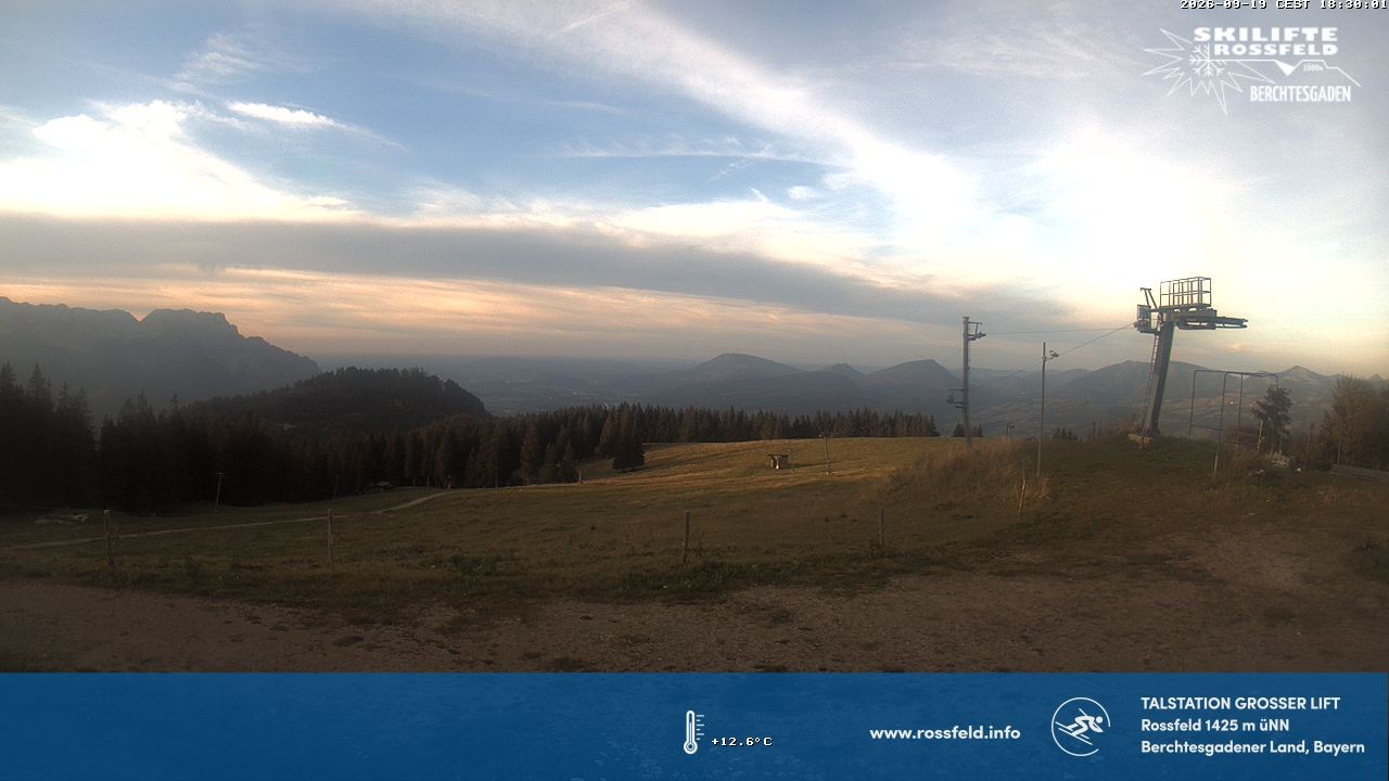 Archived image Webcam Rossfeld ski resort: Großer lift T-Bar