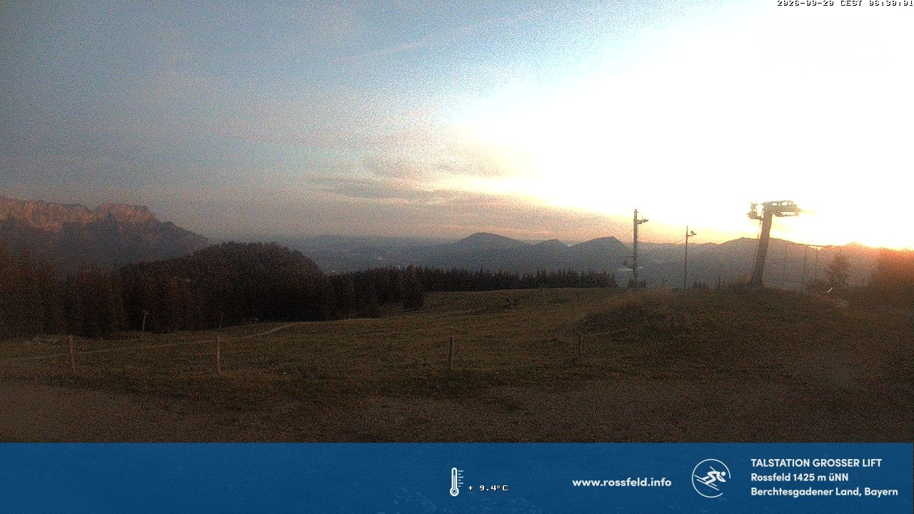 Archiv Foto Webcam Skigebiet Rossfeld: Großer Lift