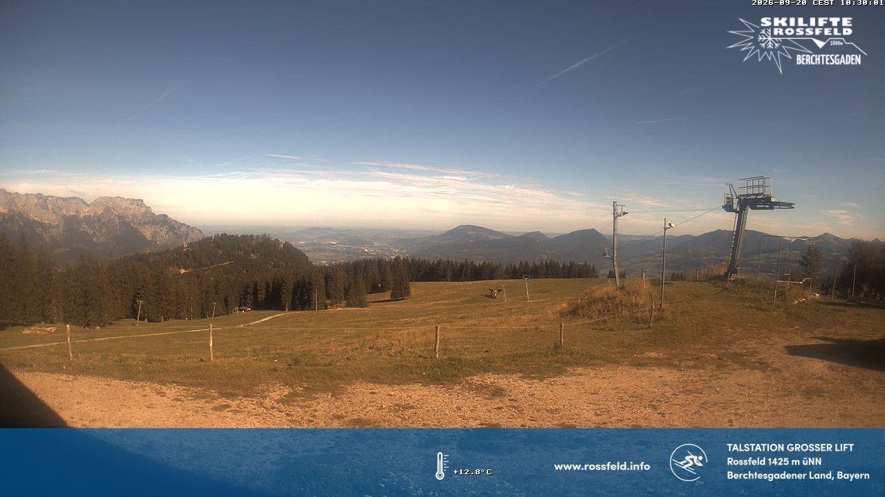 Archiv Foto Webcam Skigebiet Rossfeld: Großer Lift
