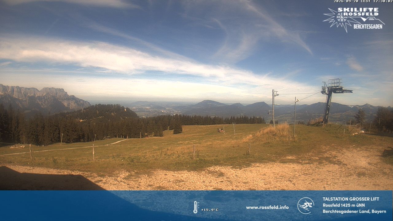 Archiv Foto Webcam Skigebiet Rossfeld: Großer Lift