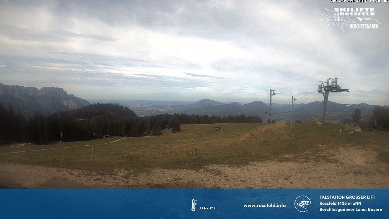 Archiv Foto Webcam Skigebiet Rossfeld: Großer Lift